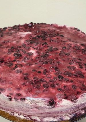 Áfonyás sajttorta recept fotója