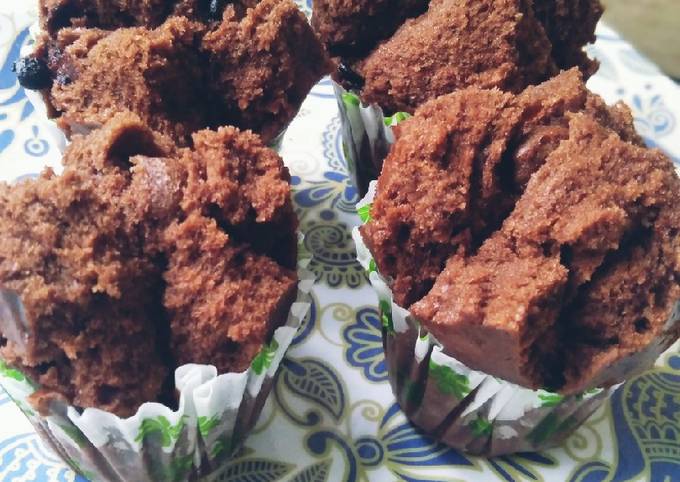 Bolu kukus coklat no telur no mixer