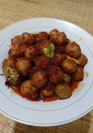 Foto resep Pentol pedas🌶