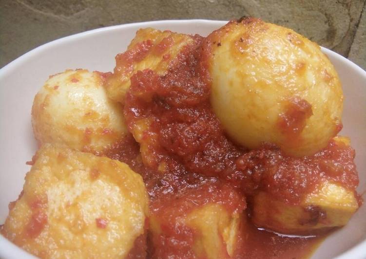Balado telur tahu