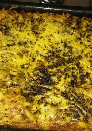 Una foto de Lasaña de atún con pasta casera