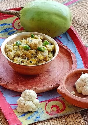 চিকেন বেগুন ভর্তা (chicken begun bharta recipe in Bengali) রেসিপির প্রধান ছবি
