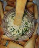 Palitos de queso con mayonesa de ciboulette