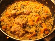 Una foto de receta con granos de soja