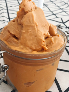 Una foto de Helado de dulce de leche casero