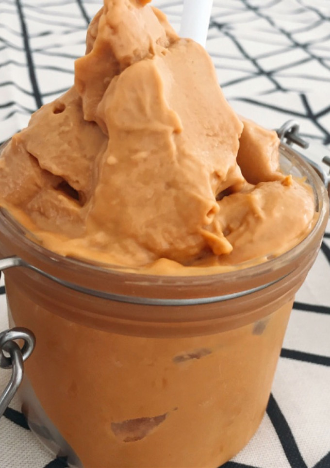 Una foto de Helado de dulce de leche casero