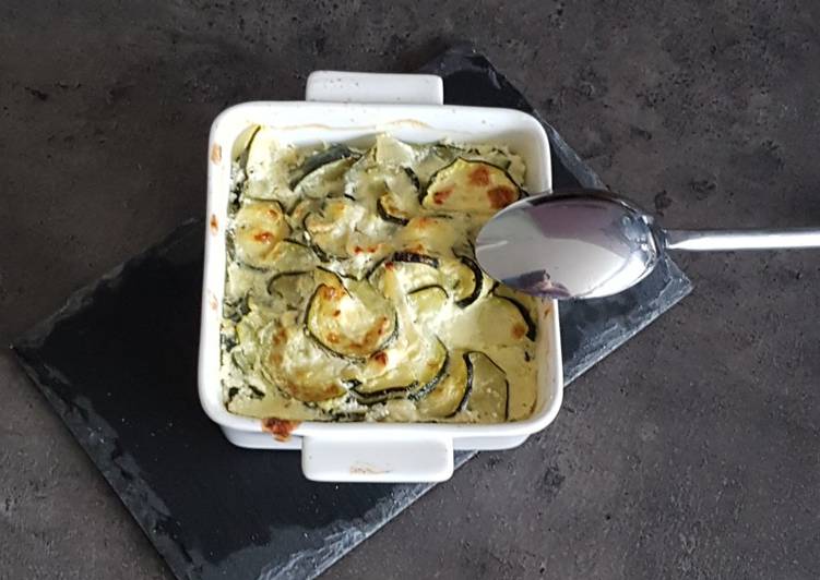 La Recette Pas à Pas Gratin de courgettes au chèvre