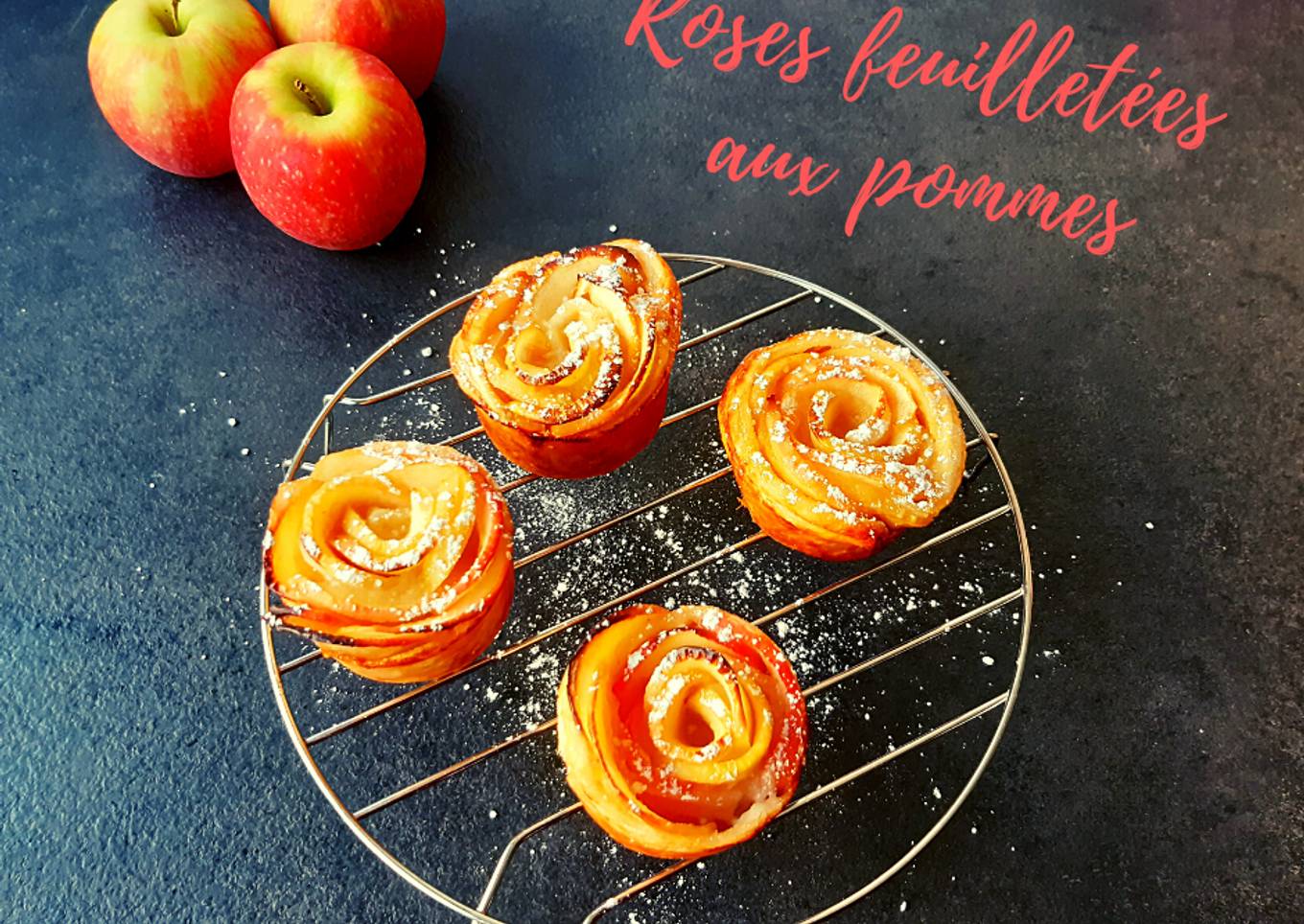 Roses feuilletées aux pommes