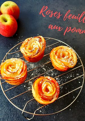 Une photo de Roses feuilletées aux pommes