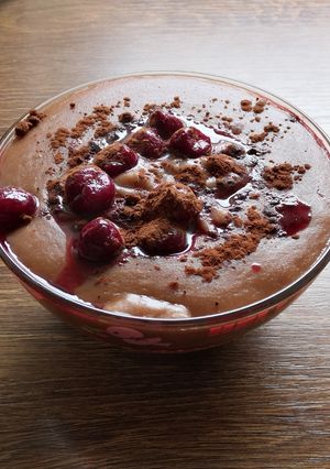 A picture of Chocolate protein bowl.