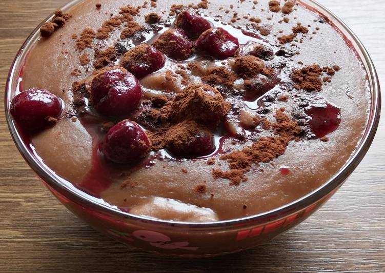 Simple Way to Make Super Quick Homemade Chocolate protein bowl