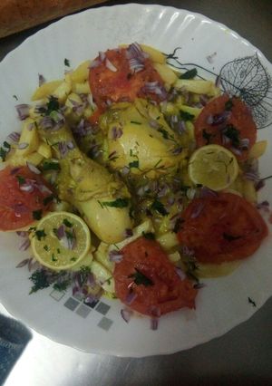 صورة لوصفة مرقة بطاطا بالدجاج
