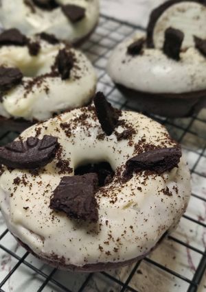 Una foto de Donetes de oreo saludables🍩