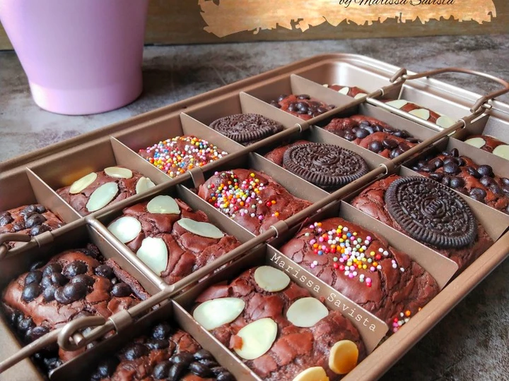 Cara Mudah Membikin Resep Chocolate Fudge Brownies (nyoklat + shiny crust) yang Enak Banget Anti Ribet, Uenak Banget