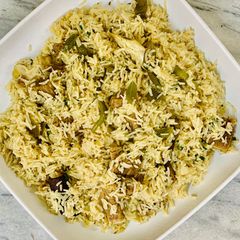 A picture of Green Masala Pulao.