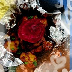 A picture of Beetroot potatoes.
