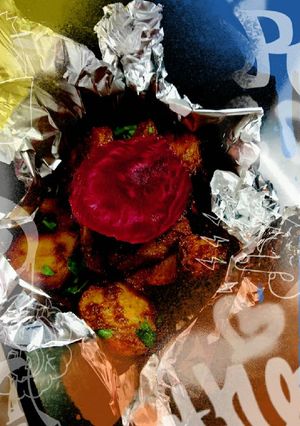 A picture of Beetroot potatoes.