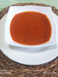 Una foto de Mojo picón rojo