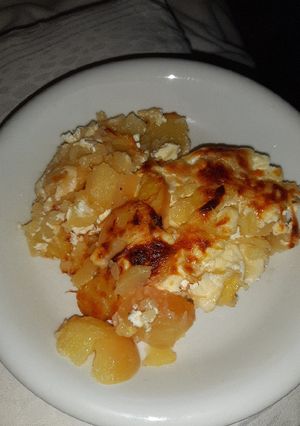 A picture of Super Tasty "Rakott Krumpli" Layered Potatoes.