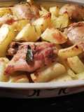 Pollo alla vodka con patate sabbiose