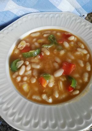 Foto principal de Alubias blancas con salsa chile chipotle