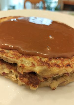 Una foto de Pancake de manzana 🥞🍎