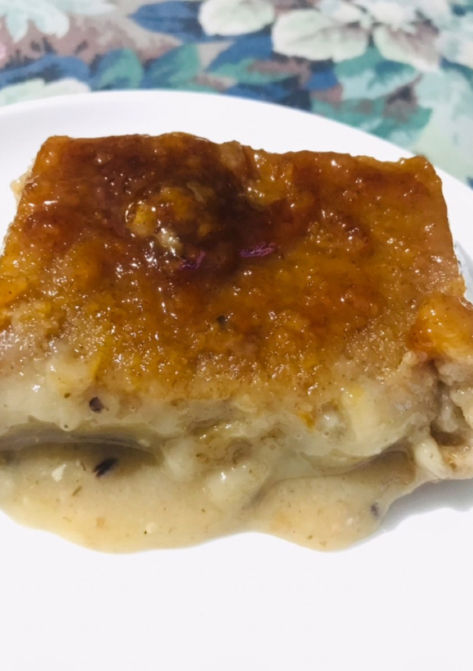 Una foto de Budín de pan integral