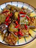 Tumis terong ebi
