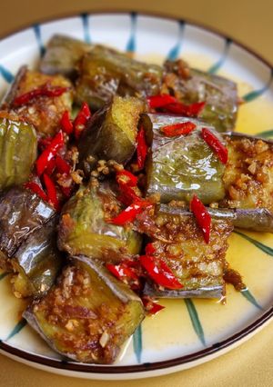 Foto resep Tumis terong ebi