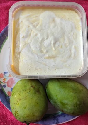 ম্যাঙ্গো আইসক্রিম (mango ice cream recipe in Bengali) রেসিপির প্রধান ছবি