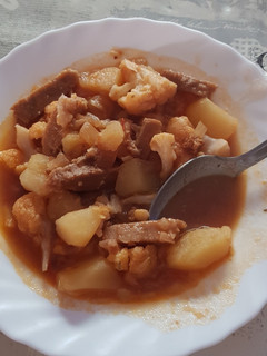 Una foto de Guiso de seitán