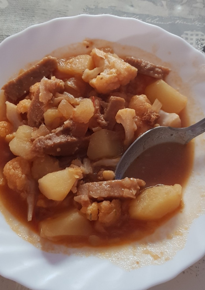 Una foto de Guiso de seitán