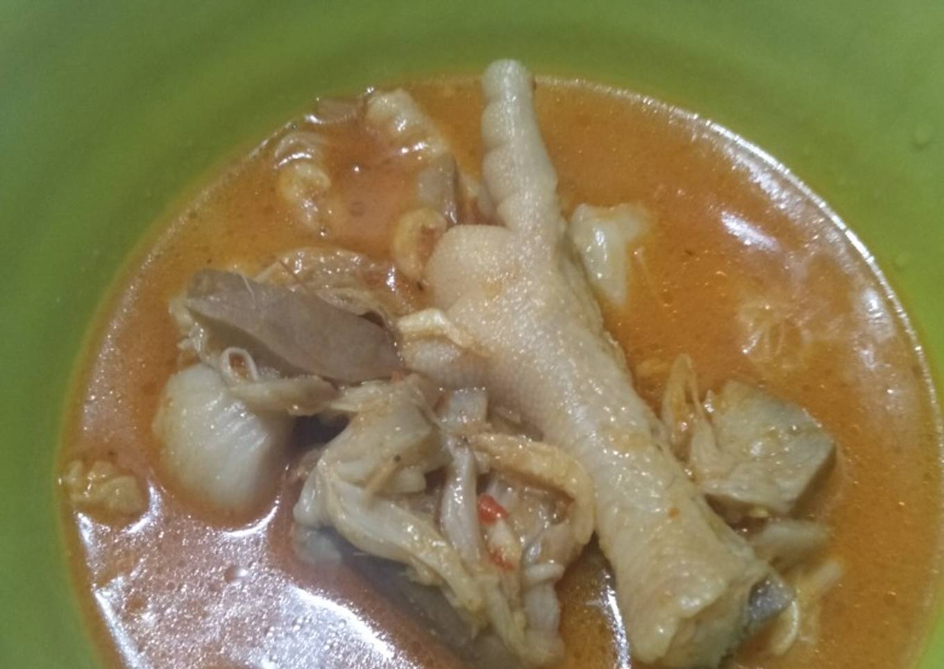 Sayur nangka muda ceker ayam pedas