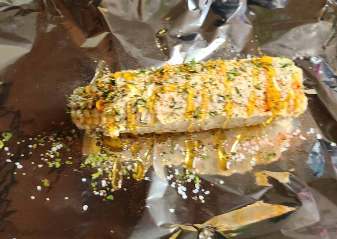 Corn on the cob grilled or baked