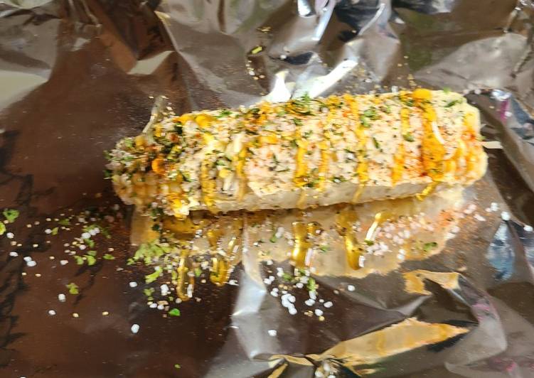 Corn on the cob grilled or baked