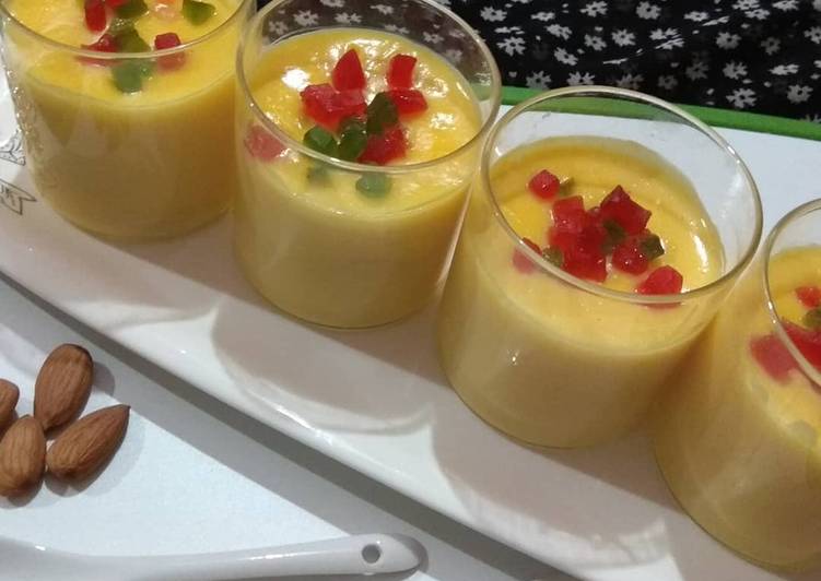 Steps to Make Perfect Vanilla and banana custard