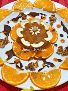 A picture of Orange Quinoa Halwa.