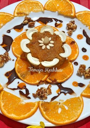 A picture of Orange Quinoa Halwa.