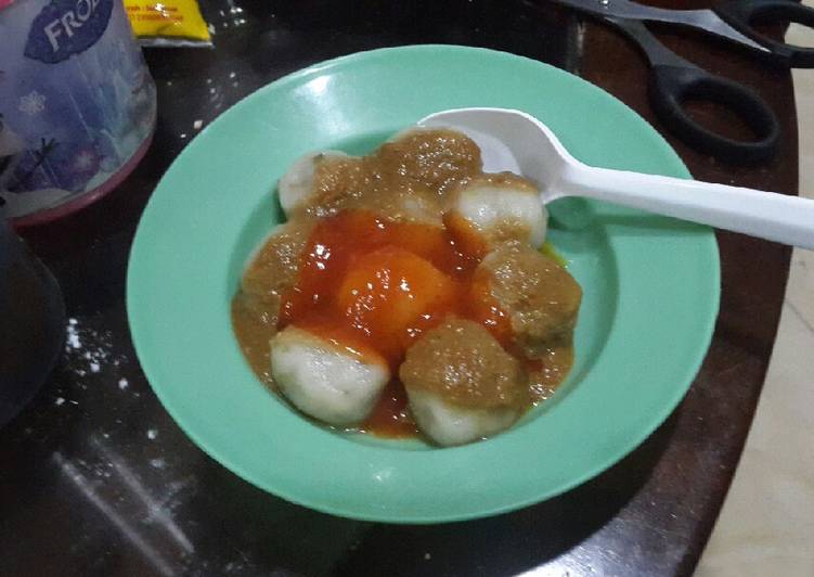 Bumbu kacang mudah untuk anak anak (tidak pedes)