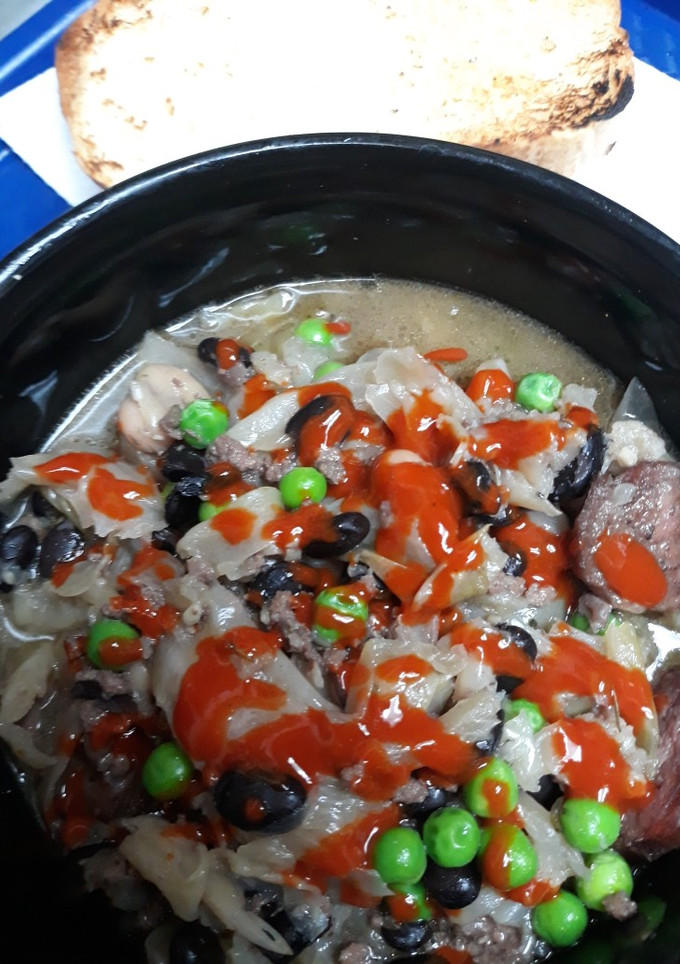 A picture of Double Bean and Beef Soup.