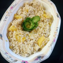 A picture of Holay ka pulao.
