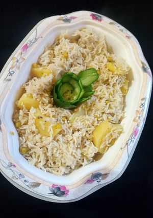 A picture of Holay ka pulao.