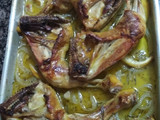 Muslos de pollo al horno al romero y limón