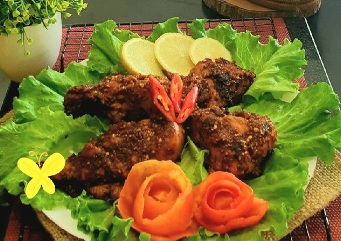 Resep AYAM PANGGANG BUMBU KACANG ala mommy n son yang Lezat Sekali