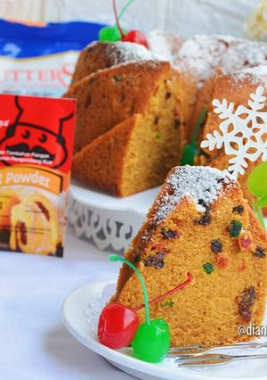 Foto resep Fruit Cake / Cake buah kering enak lembut legit
