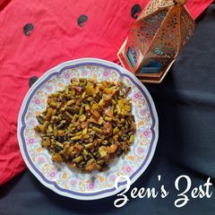 A picture of Cowpeas or Long Beans Sabzi.