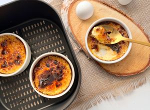 Une photo de Crème brûlée à l’air fryer
