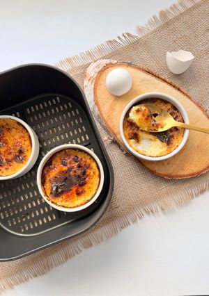 Une photo de Crème brûlée à l’air fryer