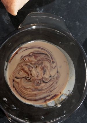 A picture of Tahini for breakfast.