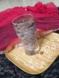 Roasted poha milkshake
